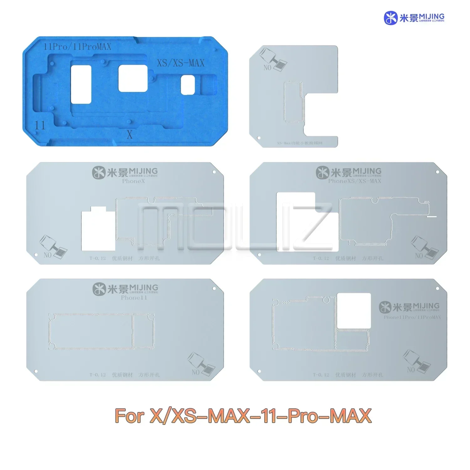 

Магнитный держатель-шаблон MiJing Z20 Pro для реболлинга iPhone X-15 Pro Max