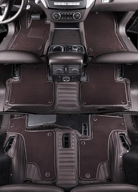 

Высококачественные коврики! Специальные автомобильные коврики на заказ для Audi Q7, 7-местные 2023-2020 Водонепроницаемые двухслойные коврики, бес...