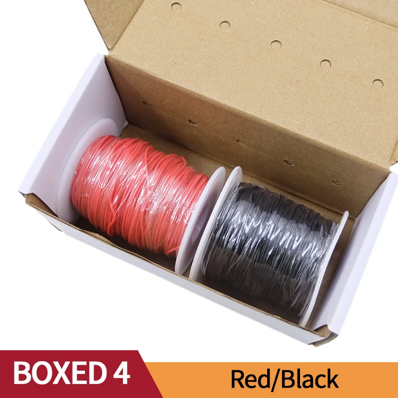 

Термостойкий мягкий силиконовый провод 2 цвета в коробке комплект 30/28/26/24/22/20AWG многожильный гибкий кабель Электрический медный провод из луженой меди