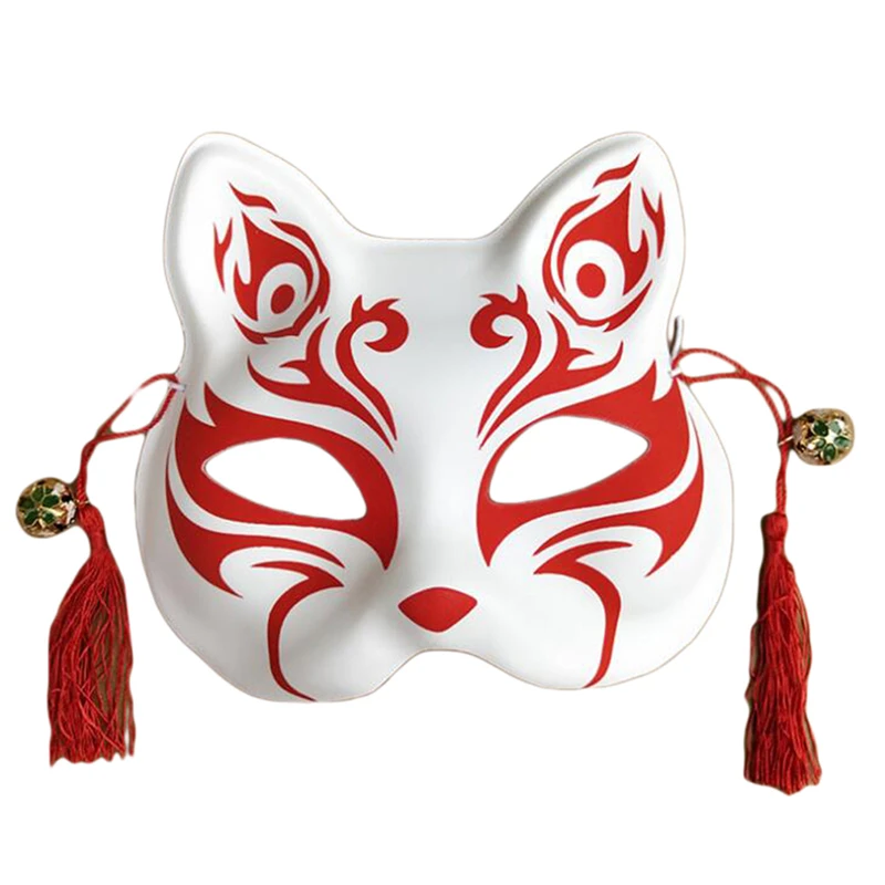 Маска Аниме демон лиса маска ручная роспись японская на половину лица