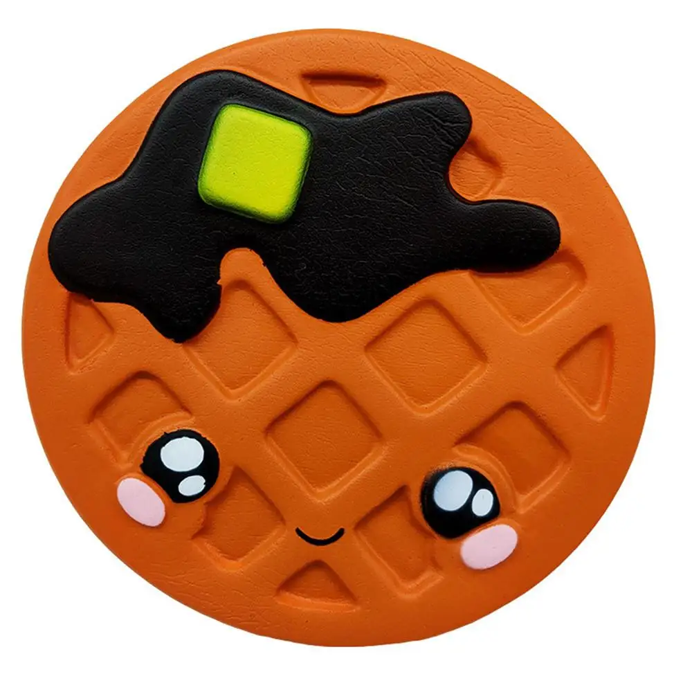 

Slow Rebound Chocolate Biscuit Safe And Non-toxic Simulation Biscuit Bread Cake High Quality Rubber Durable Decompression Toy