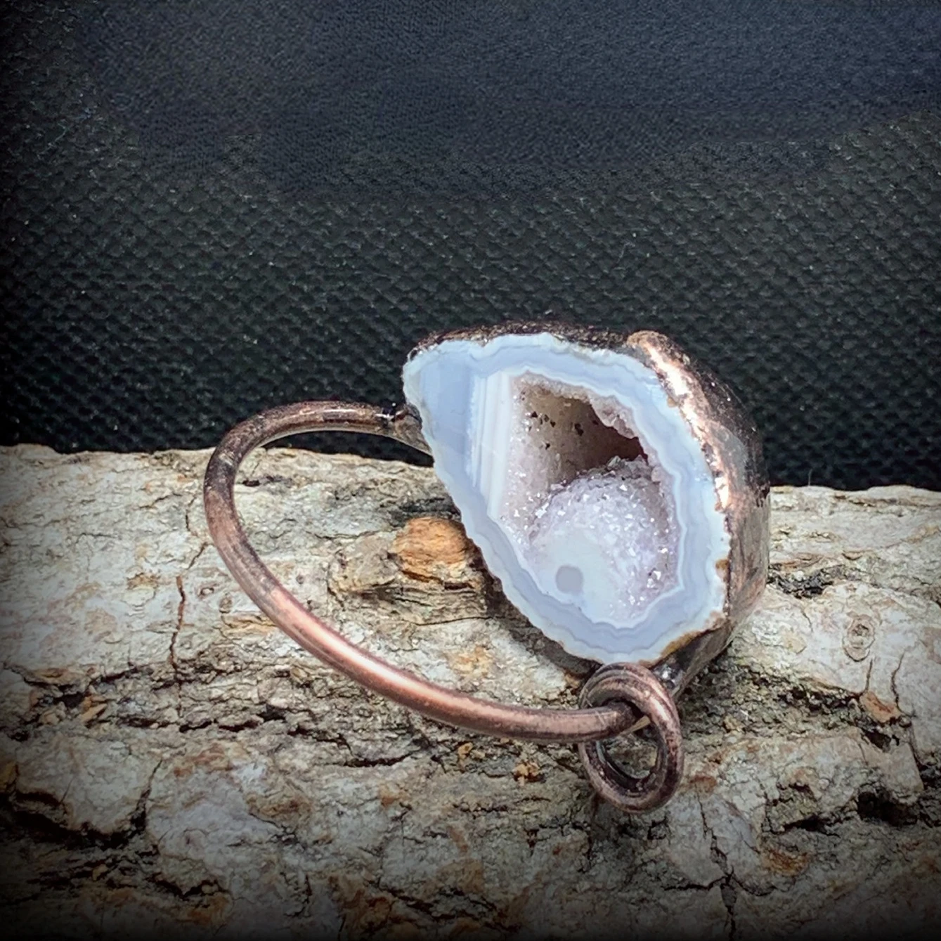 

Natural Agate Geode Pendant Egg Antique Copper Vintage Charms for Necklace Making Healing Crystal Stone Druzy Bronze Jewelry
