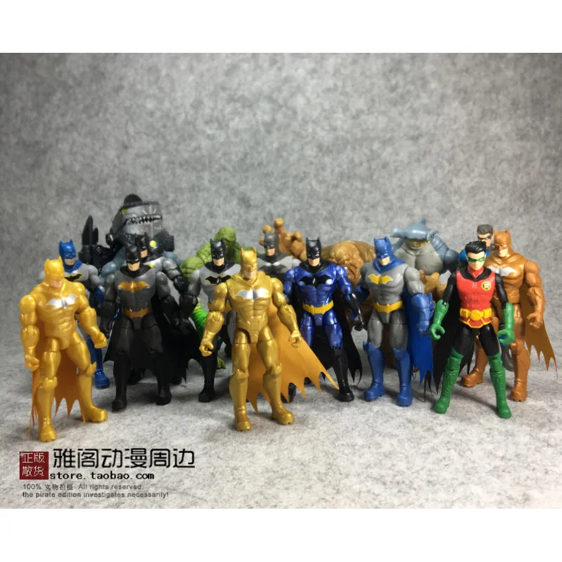 

DC Action Figure SharkMan Killer Croc and 6 Kinds Batman Joints Movable 3.75-inches Model Ornament Toys