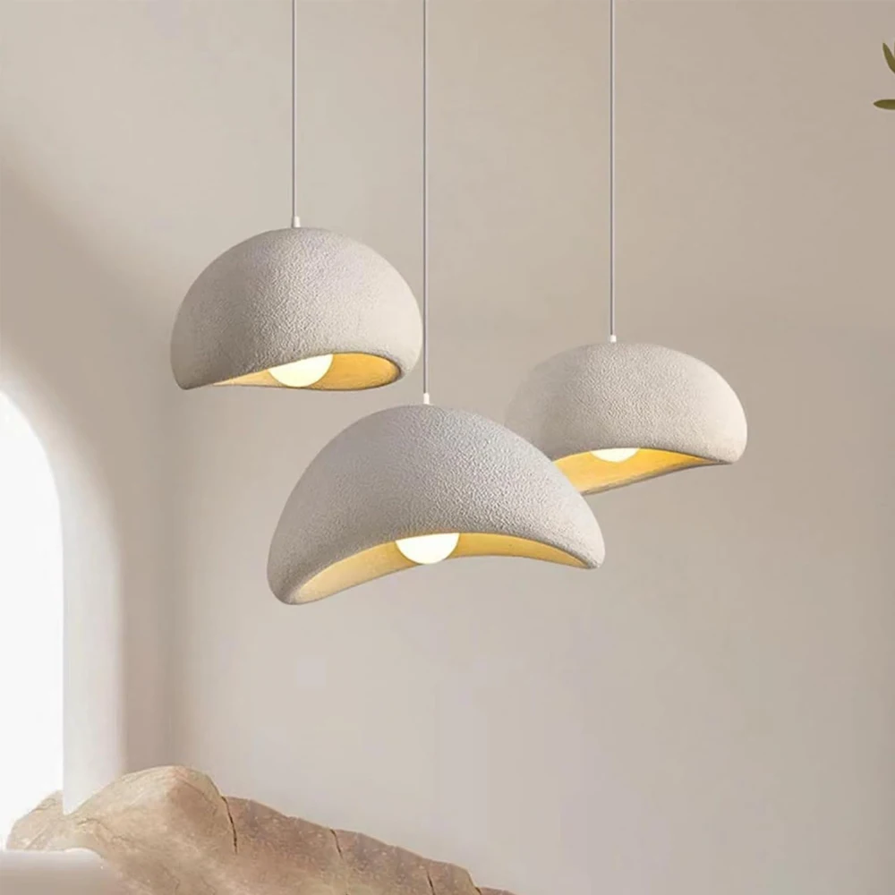 Скандинавская люстра Wabi Sabi Современная Минималистичная Подвесная лампа E27 для