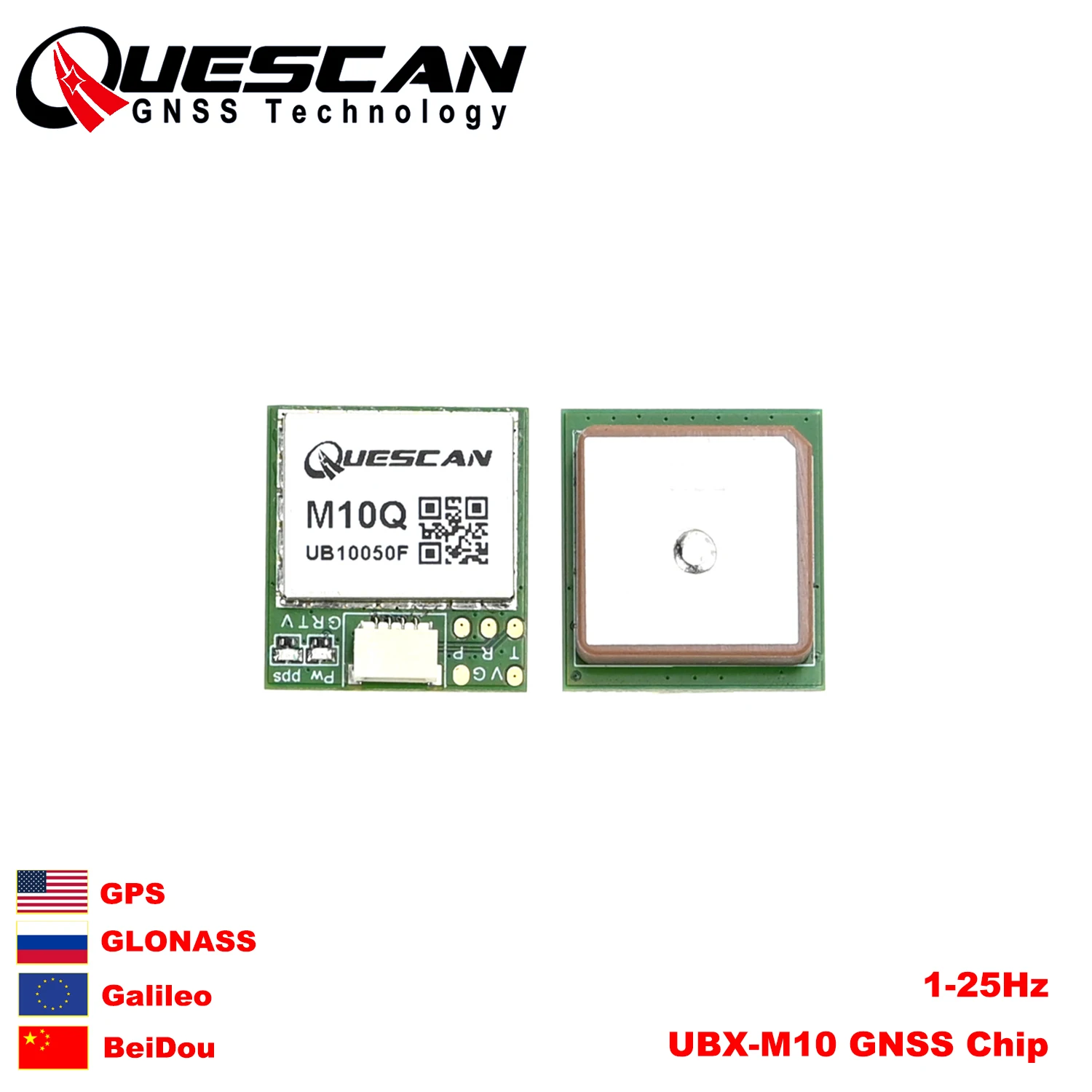

M10Q 1-25 Гц UBX-M10050-KB M10 ГПС модуль ГНСС ГПС ГЛОНАСС Галилео Бэйдоу Антенна-приемник NMEA UBX Протокол для дронов