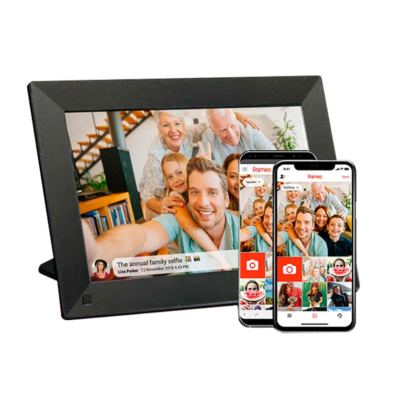 

Hot Sale Smart WiFi Digital Photos Frame 10 Inch HD IPS Panel Touch Screen Free App Video Audio Fashional Digital Frame