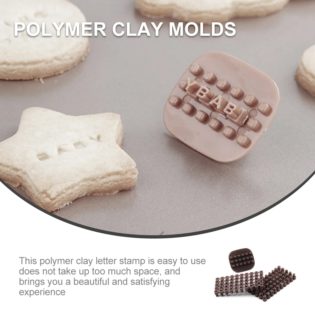 2 комплекта трафаретов для букв штампы из полимерной глины сделай сам алфавит