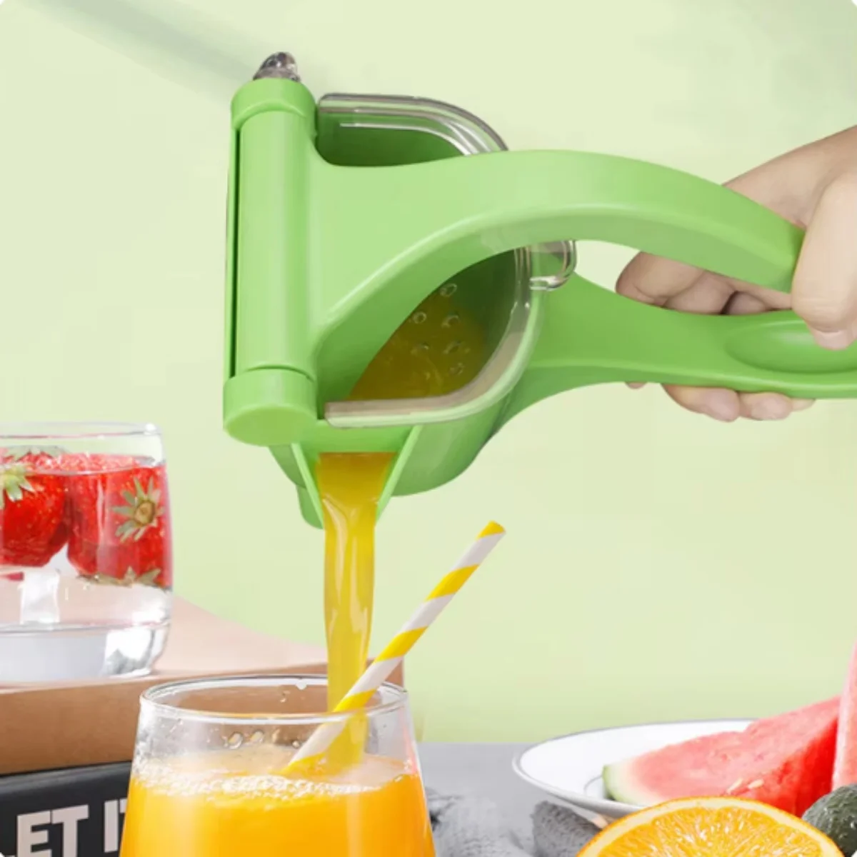 Ручная соковыжималка процессор пресс для сока фруктов цитрусовых апельсинов