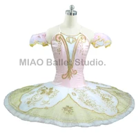 pink gold ballet tutu sleeping beauty princess costume adult professional ballet pancake tutu classical performance dress 008
