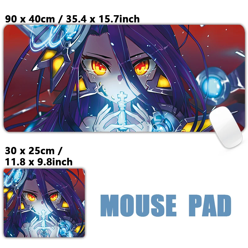 No Game Life Zero Sora Shiro Schwi Riku Shuvi Doura Коврик для мыши XXL Большой коврик клавиатуры