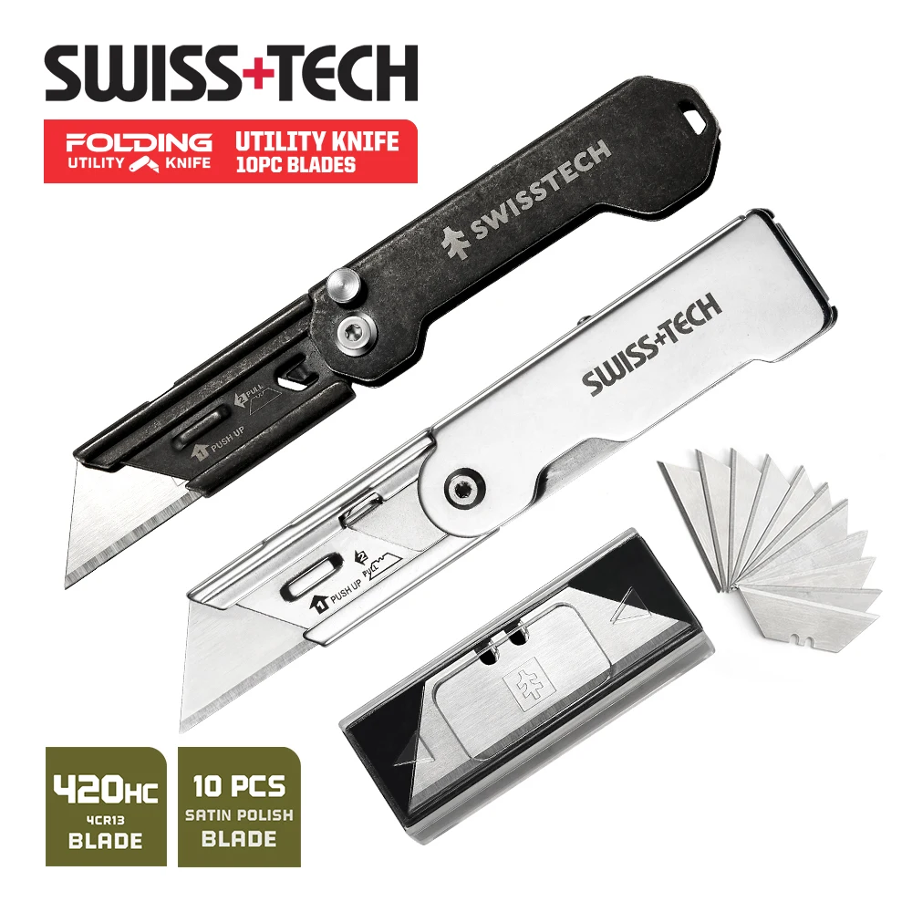 SWISS TECH Складной канцелярский нож брелок мини-многофункциональный инструмент