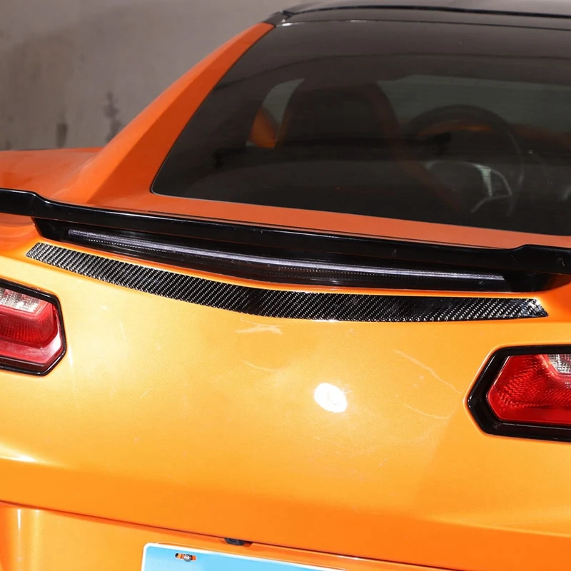 Для Corvette C7 2014-2019 мягкий углеродное волокно задний фонарь автомобиля логотип
