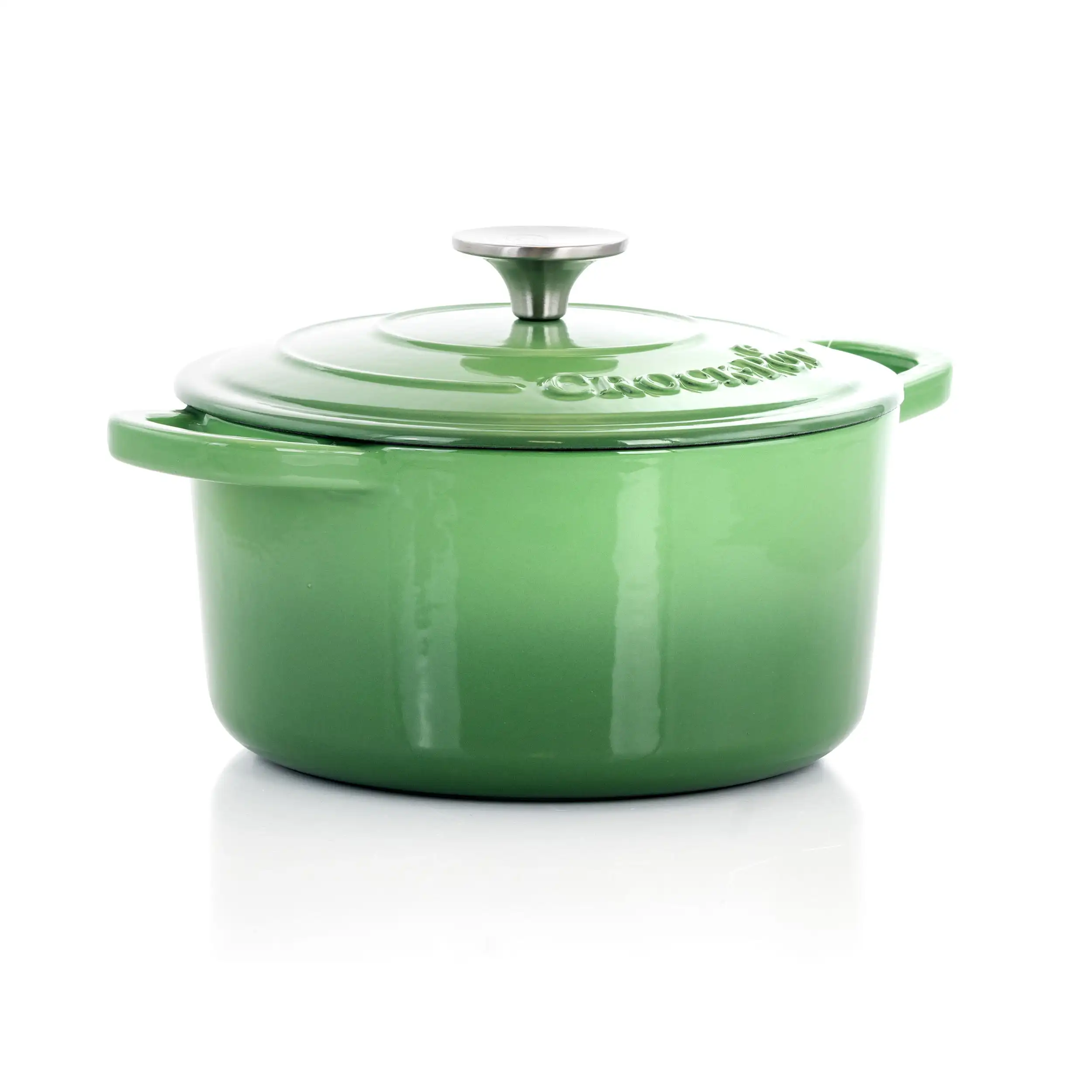 

Crock-Pot Artisan 2 Piece 3 Quarts Enameled Cast Iron Dutch Oven in Pistachio Green