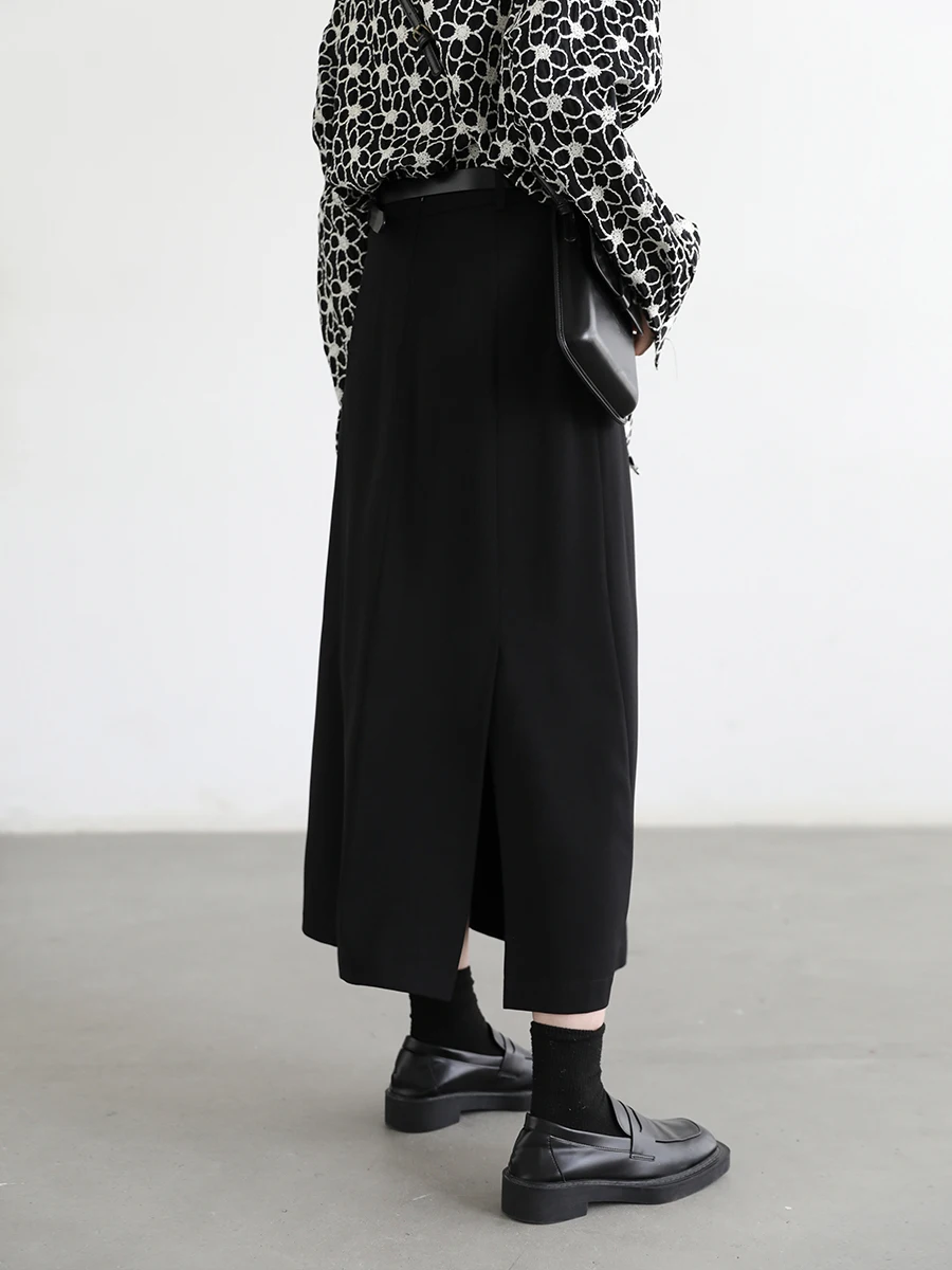 Женская плиссированная юбка-труба с высокой талией