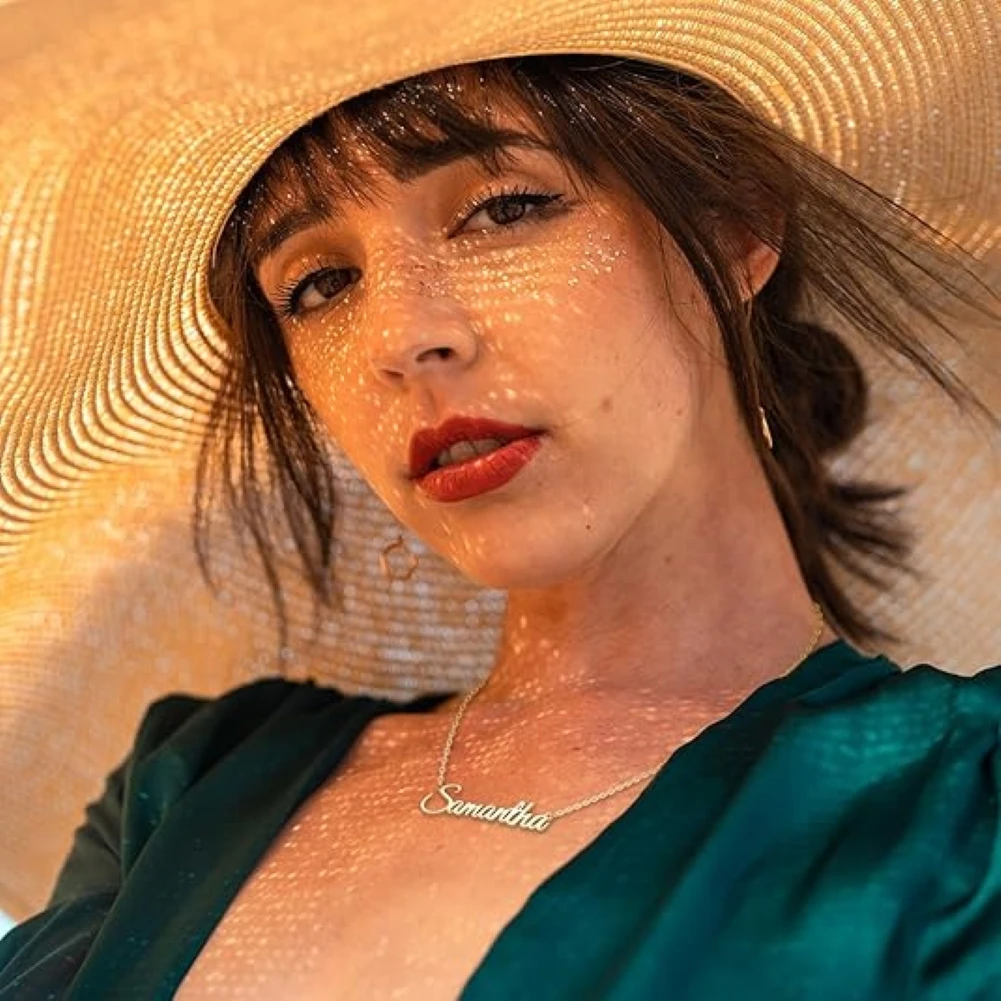 YHLISO индивидуальное ожерелье с именем персонализированная 18-каратная