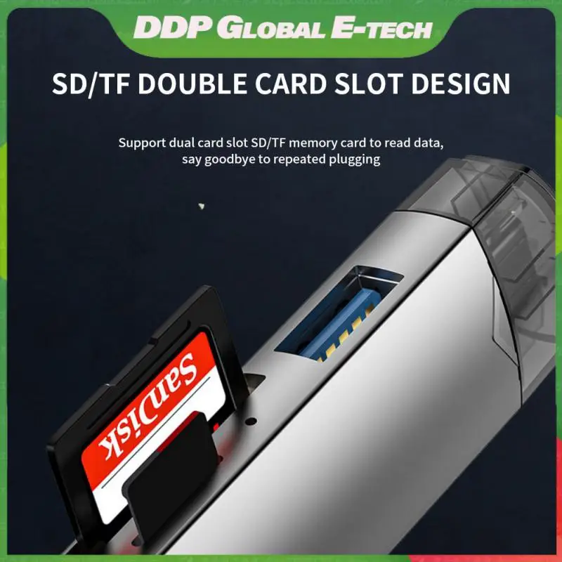 

Type-c Otg Universal Otg Tf/sd Card Otg Adapter Type-c3.0 Liuhe Card Reader High Speed Reader For Android Phone Memory Card New