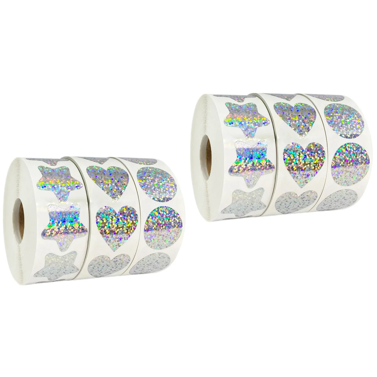 

6 Rolls of Multi-function Reward Stickers Convenient School Stickers Portable Teacher Stickers