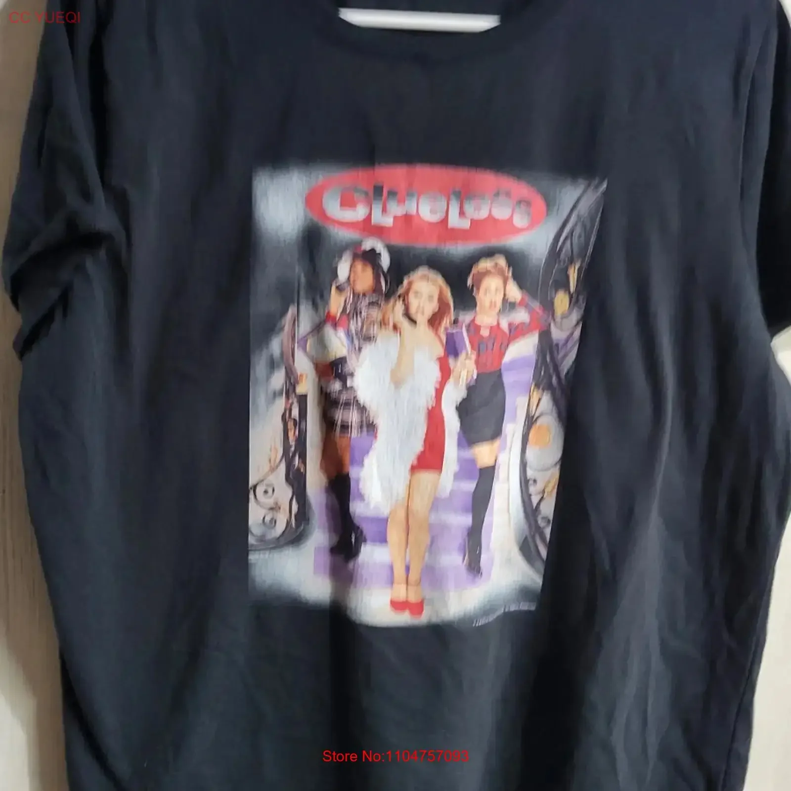 Фото Футболка Clueless Movie Wemons XL, винтажная, с эффектом потертости, для повседневной носки, мужская, эластичная, дизайнерская, слегка модная №1