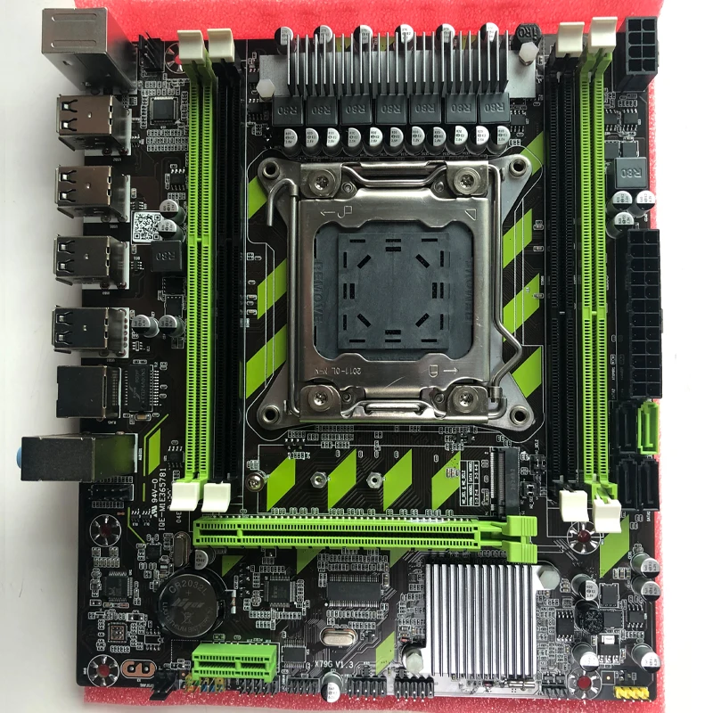 Atermiter X79G X79 Материнская плата LGA 2011 USB2.0 SATA3 Поддержка REG ECC Память и процессор Xeon E5 4 DDR3 PCI-E NVME M.2 на.