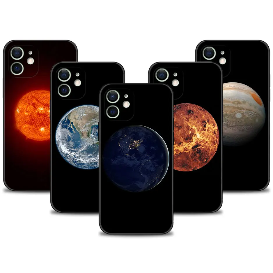 

Phone Case For Samsung Galaxy S22 Ultra S20 FE S21 S10 S9 S8 Plus S10e Funda Silicon Cover TPU Coque Solar Eclipse Earth Moon