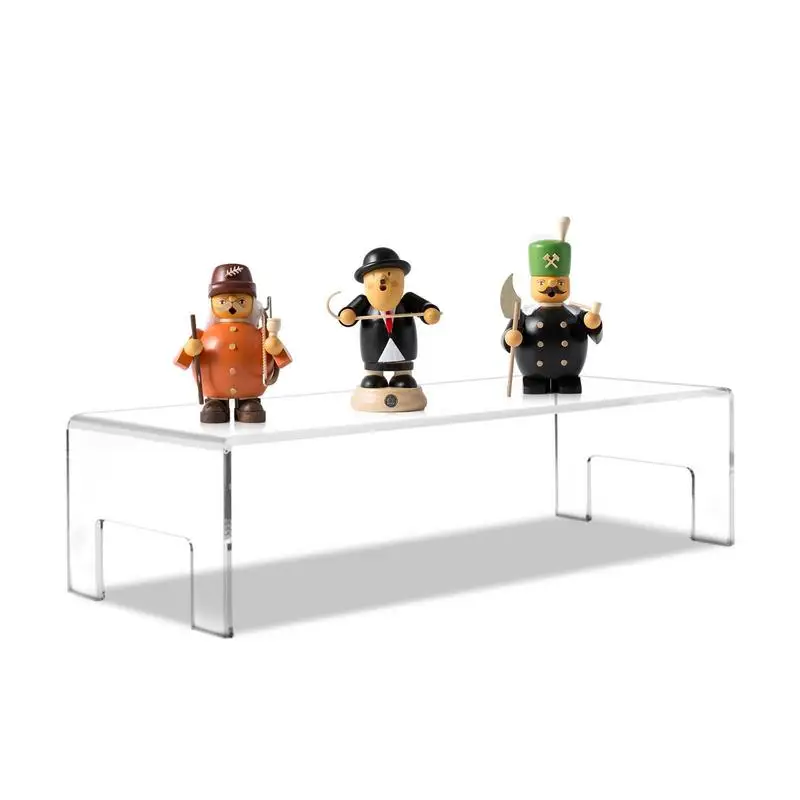 

Acrylic Display Riser Reusable U Shape Clear Rack Shelf Holder Food Service Display Stands For Displaying Many Decor Figure