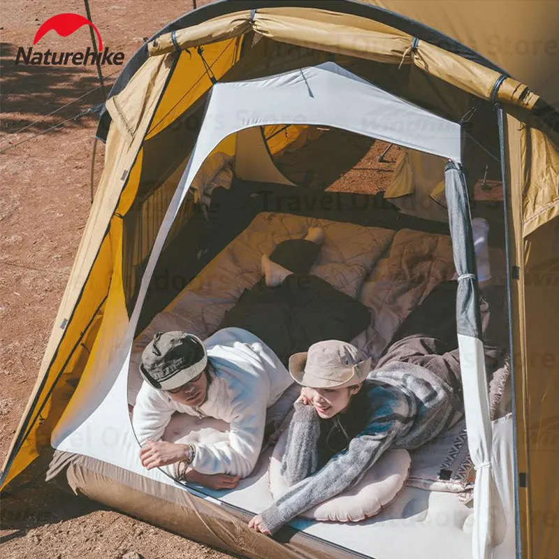 Naturehike 50D полиэстеровая туннельная палатка для кемпинга водонепроницаемая из