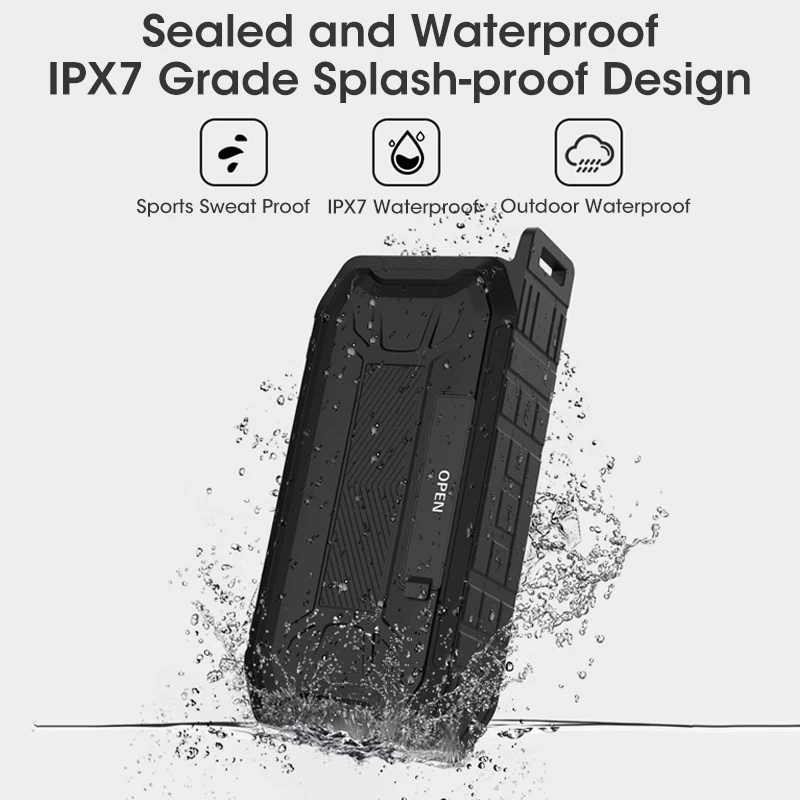 Портативный Bluetooth-динамик IPX7 водонепроницаемая душевая колонка беспроводной