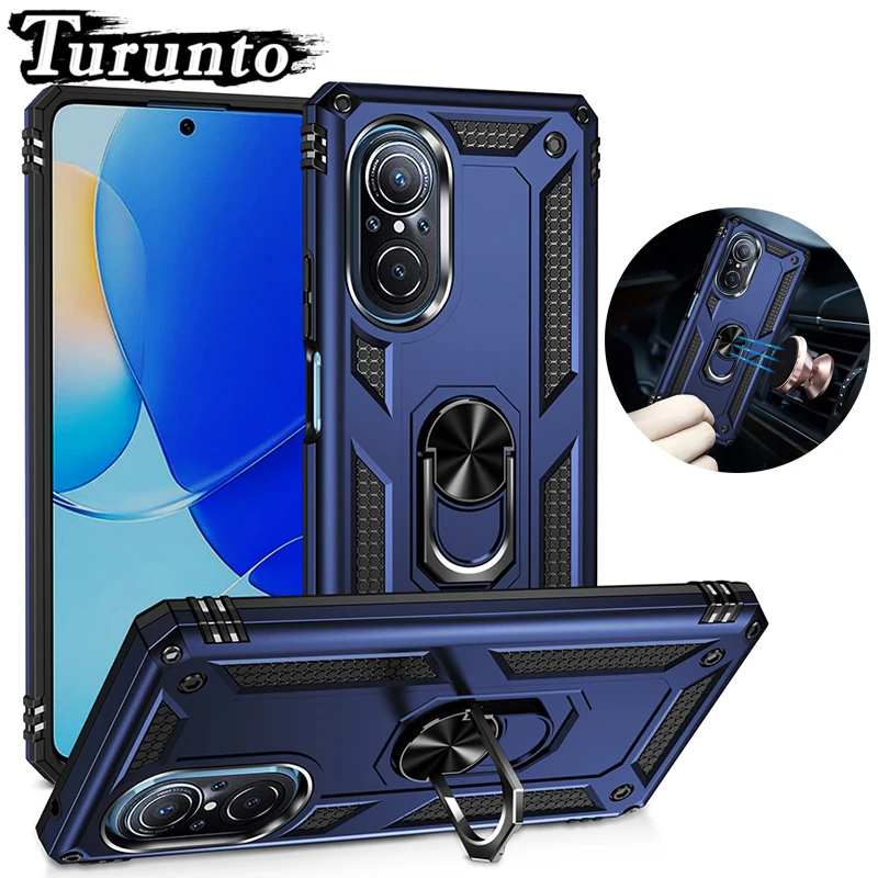 

Armor Shockproof Phone Case For Huawei Nova 9SE 9 8i 8 7SE 7i 6SE 5T 5i 5Pro 4E 3 Metal Magnetic Ring Bracket Cover For Nova Y60