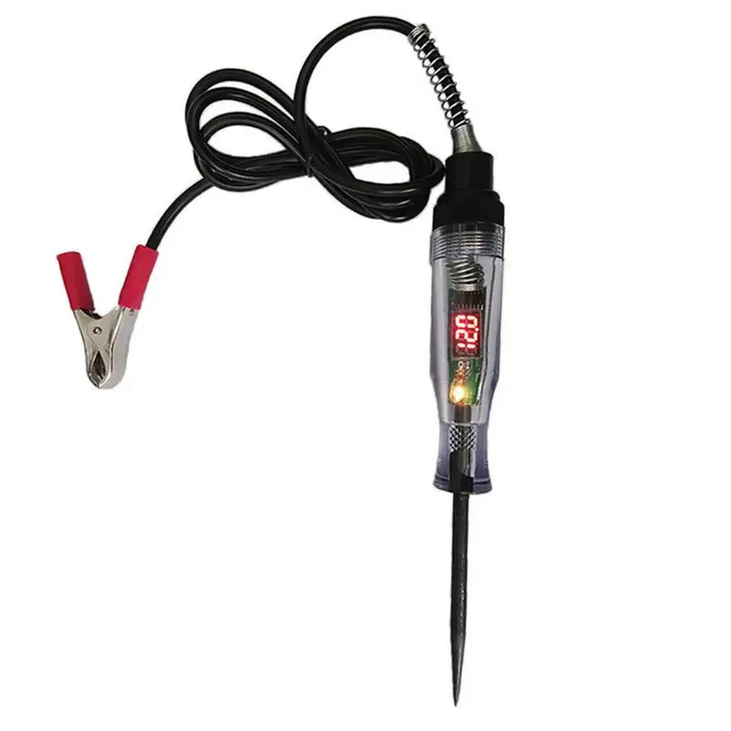 

Car Circuit Tester Pen LED Digital Display Design Electric Tester Pen Automotive Circuit Tester With Sharp Piercing Probe For