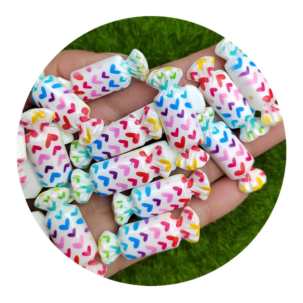 

Кабошон сердце из смолы 20 шт