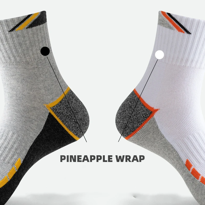 Professional Practical Cotton SocksTowel Bottoms Sports Color Matching Elite Men's Mid Length Running Basketball Socks Thickened