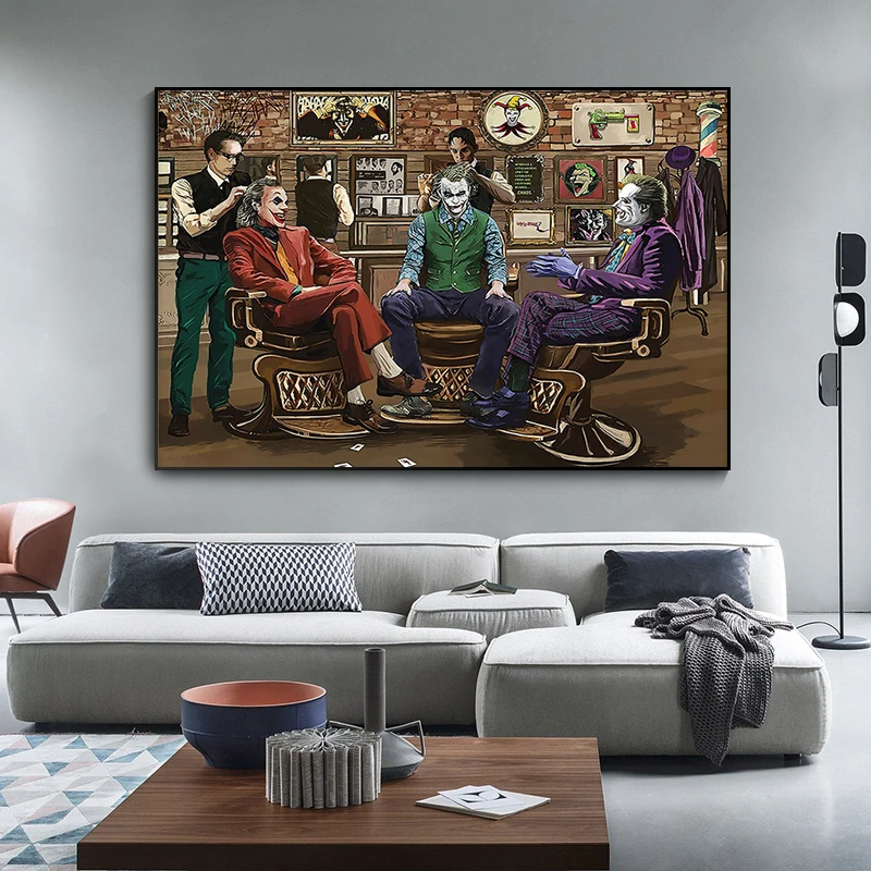 

Настенные постеры в скандинавском стиле, Классическая картина с изображением покера, парикмахерской, настенные картины для гостиной, домаш...