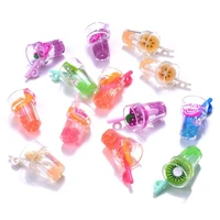 1218mm 10pc mixed luminous fruit cups resin charms for earrings necklace keychain pendants jewelry making diy accessories