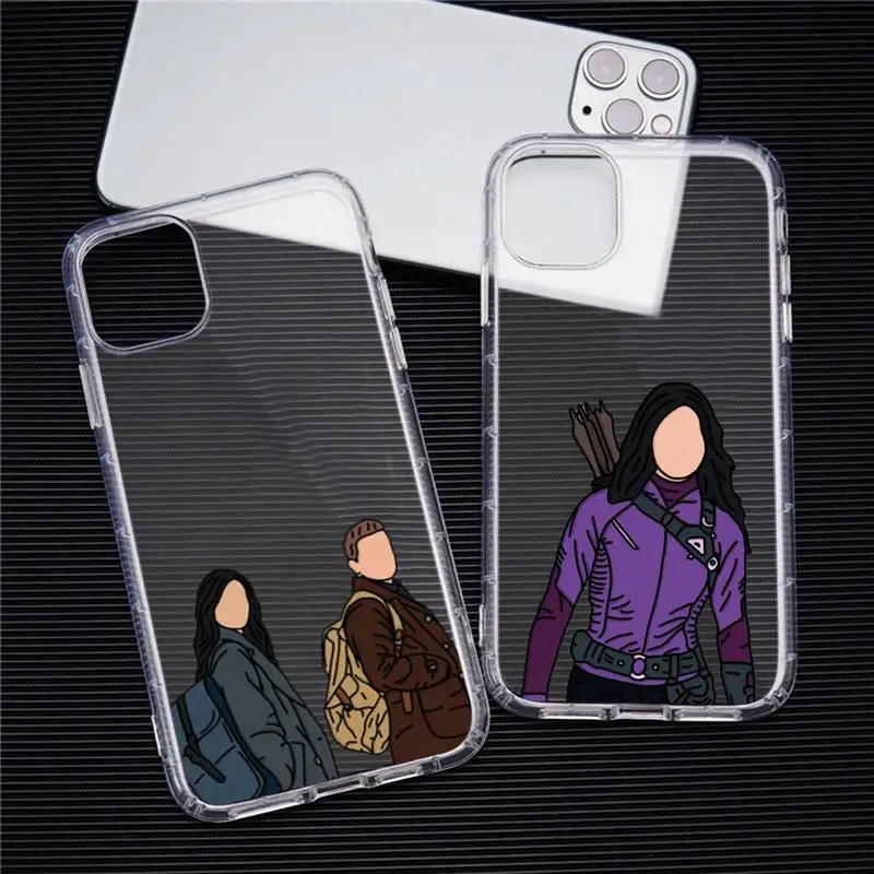 Чехол для телефона Ronin Clint Barton Kate Hawkeyes прозрачный iphone 13 12 11 Pro Max Mini XS 8 7 Plus X SE 2020 XR