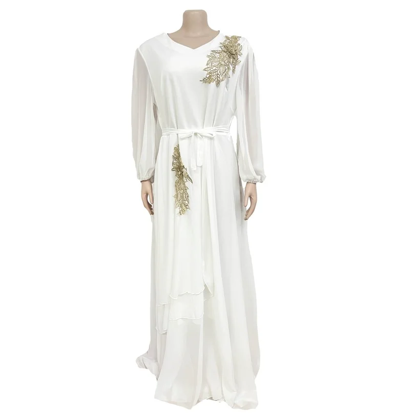 

Африканские платья для женщин, новинка 2022, вечернее длинное платье для вечерние, африканская одежда, элегантный кафтан, мусульманское Модно...