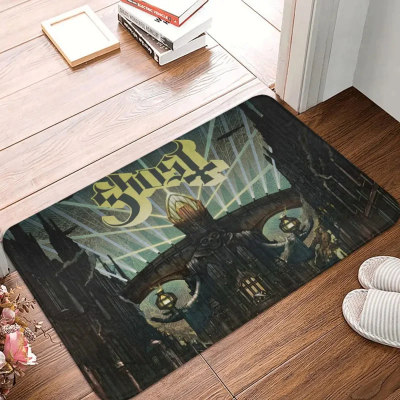 

Ghost BC Non-slip Doormat Ghost Band By Bath Kitchen Mat Prayer Carpet Flannel Modern Decor