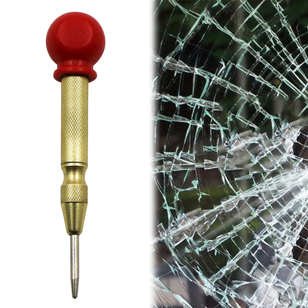 

Pin Punch Spring Loaded Marking Drill w/Protective Sleeve Tool Automatic Center for Household Metal Easily Handle Parts