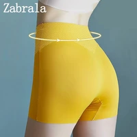 womens seamless shorts corset body sculpting underwear safety pants high waist large size ice silk boxer panties anti friction