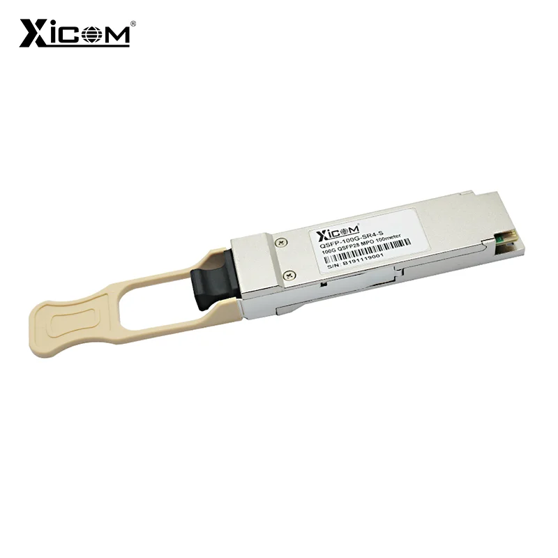 

100Gbps FTTH SFP Module 850nm 100m MPO Connector Multi-Mode Fiber Optical SFP Switch Transceiver Module QSFP28-SR4 Optic Module