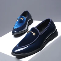 new men dress shoes shadow patent leather luxury fashion groom wedding shoes men luxury italian style oxford shoes big size 48