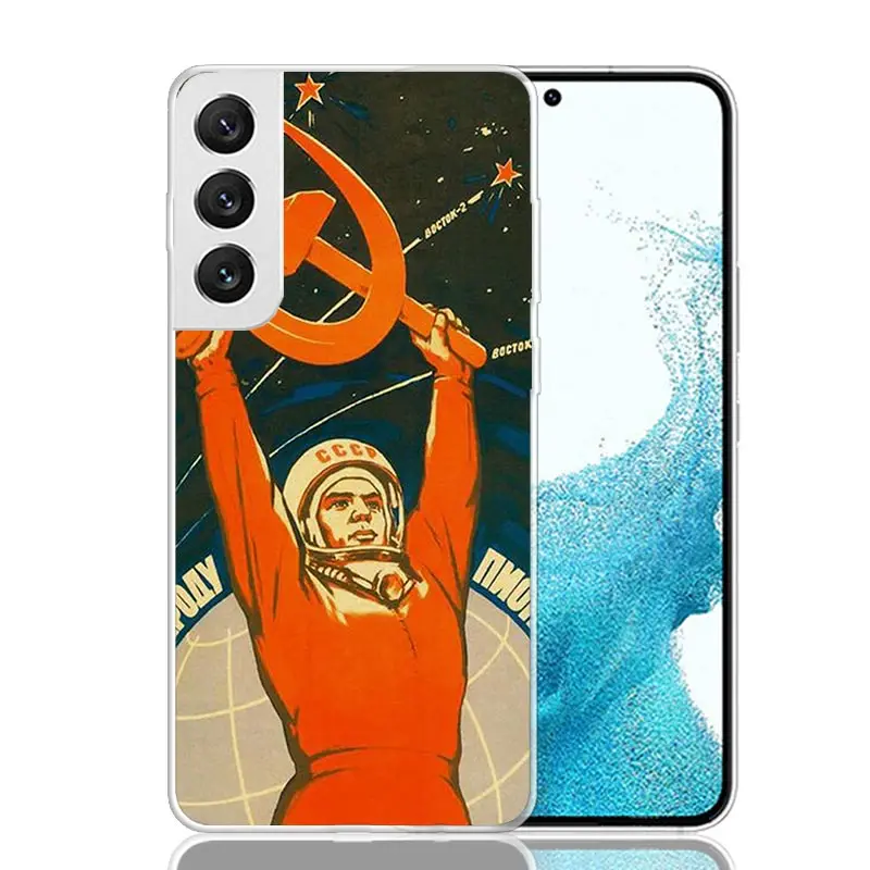 Фото Винтажный чехол для телефона в стиле СССР для Samsung Galaxy S26 S25 Edge S24 S23 FE S22 Ultra S21 Plus S20 + Fundas Cover Coque №5