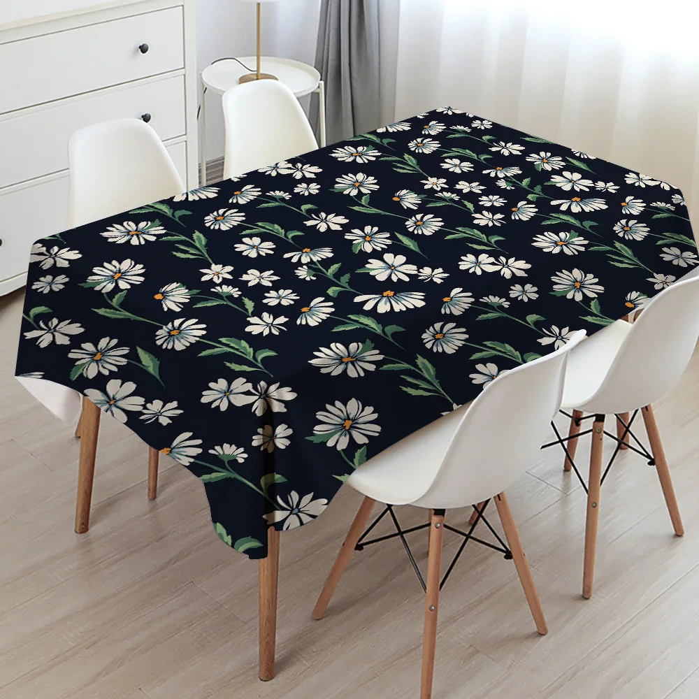 

Waterproof TableCloth Rectangular Tablecloth for Wedding Party Hotel Table Cover Floral Mandala Patterns Tablecloth Manteles