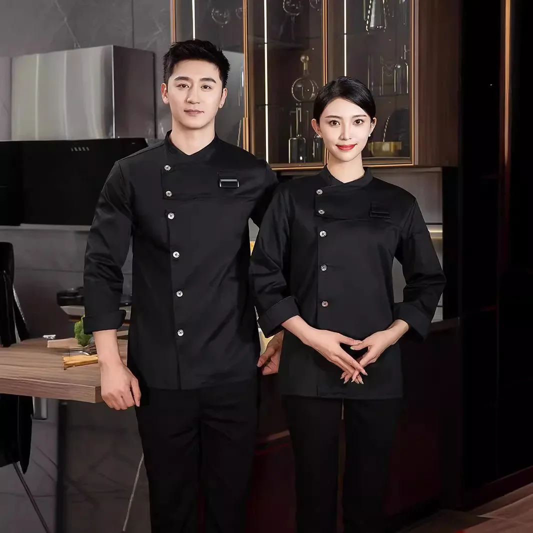 Длинная Униформа Шеф-повара Спецодежда Фартук Для Кухни Ресторана Кейтеринга