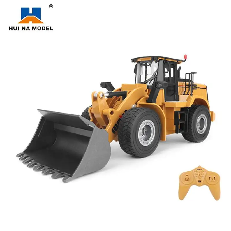 

Huina 1567 1:24 RC Truck Loader Tractor Model 2.4G Radio Control Bulldozer Engineering Car Excavator Vehicle Toys for Boy Gift