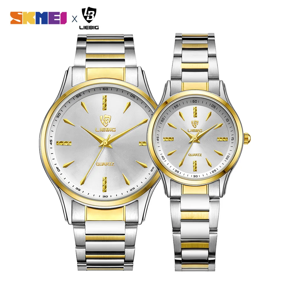 

2020 Waterproof Men Women Quartz Watches Luxury Stainless Steel Bracelet Wristwatches Female Male Clock relogio masculino L1016