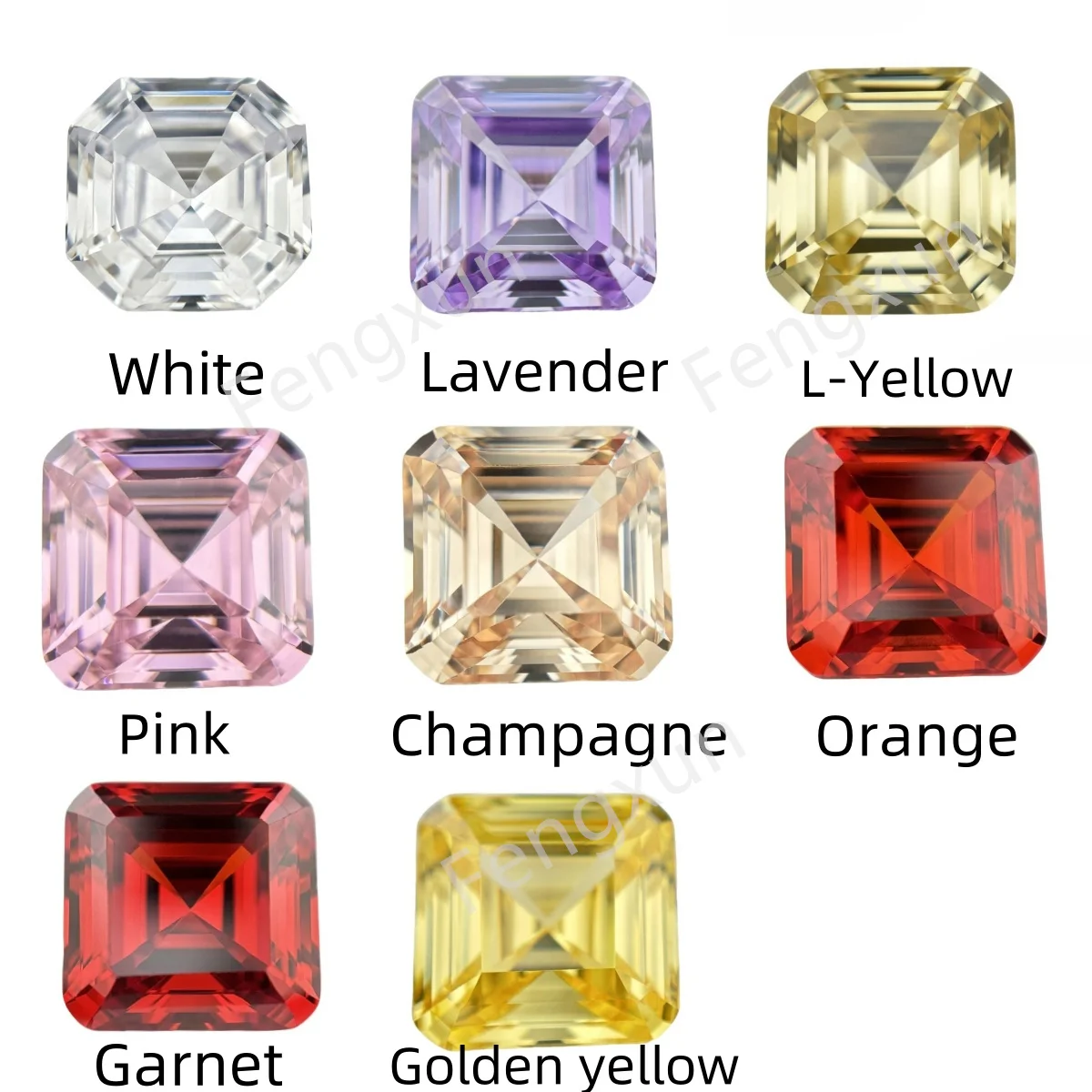 Искусственный циркон для ювелирных изделий разные цвета 5 А