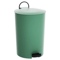 nordic style trash can with cover pedal mute slow drop anti odor for household living room bathroom simple