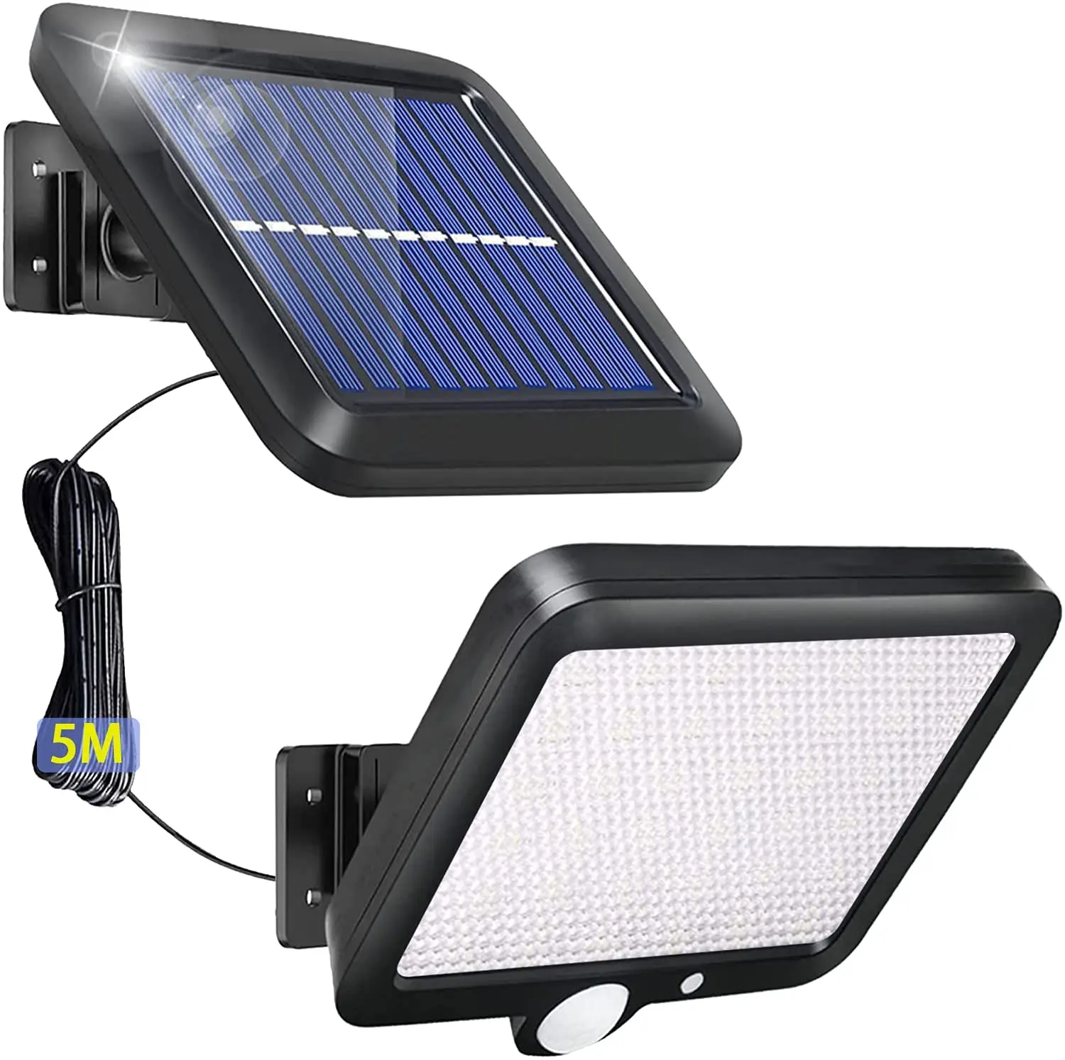 Solar Power Wall Light Outdoor Motion Sensor Light 56 LEDs Securtiy Night Light For Patio Yard Deck Garage Driveway Porch Fence