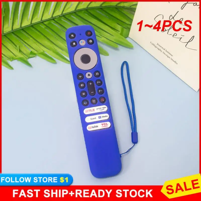 

Силиконовый чехол для пульта дистанционного управления с ремешком, 1-4 шт.