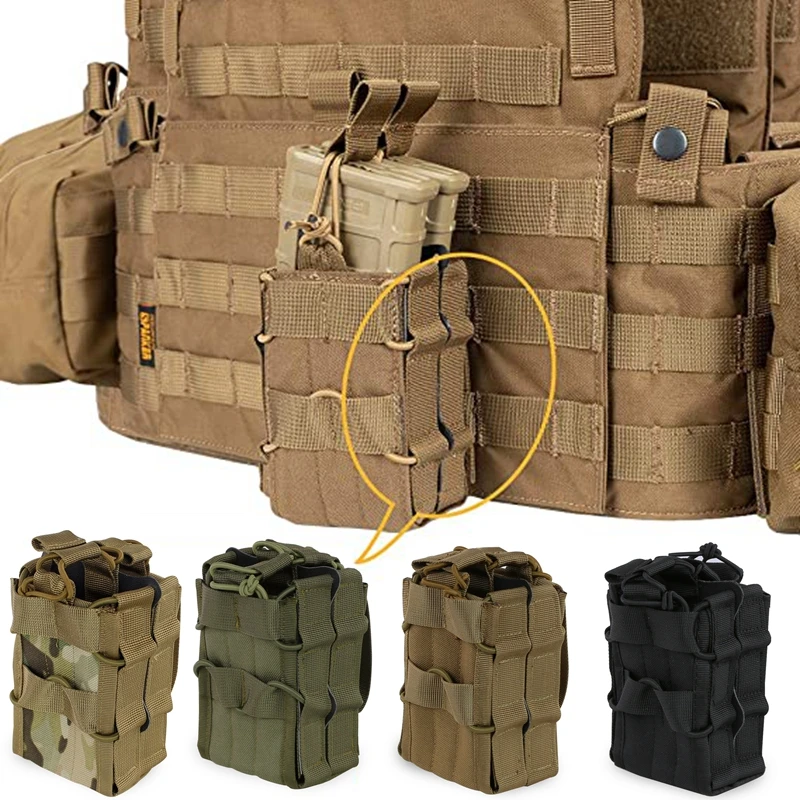 

Molle System Magazine Pouch 1000D Nylon Double Layer Storage Bags Airsoft Tactical Ak Ar M4 Ar15 Rifle Pistol Mag Carrier Case